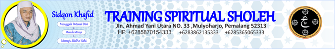 Sidqon Khafid Training Spiritual Sidqon Khafid Training Spiritual